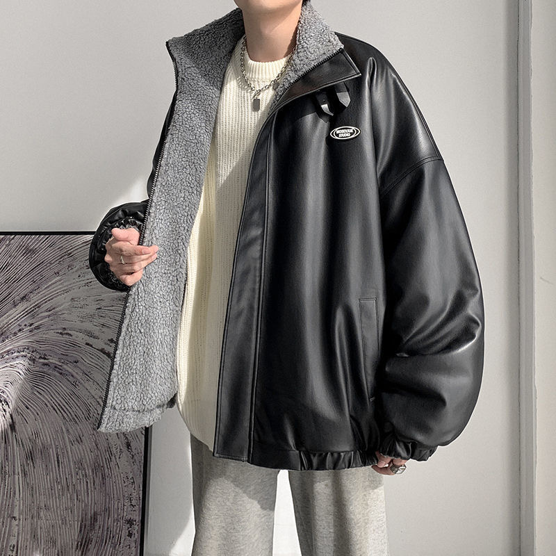 Phao da lót lông 2 mặt B0053