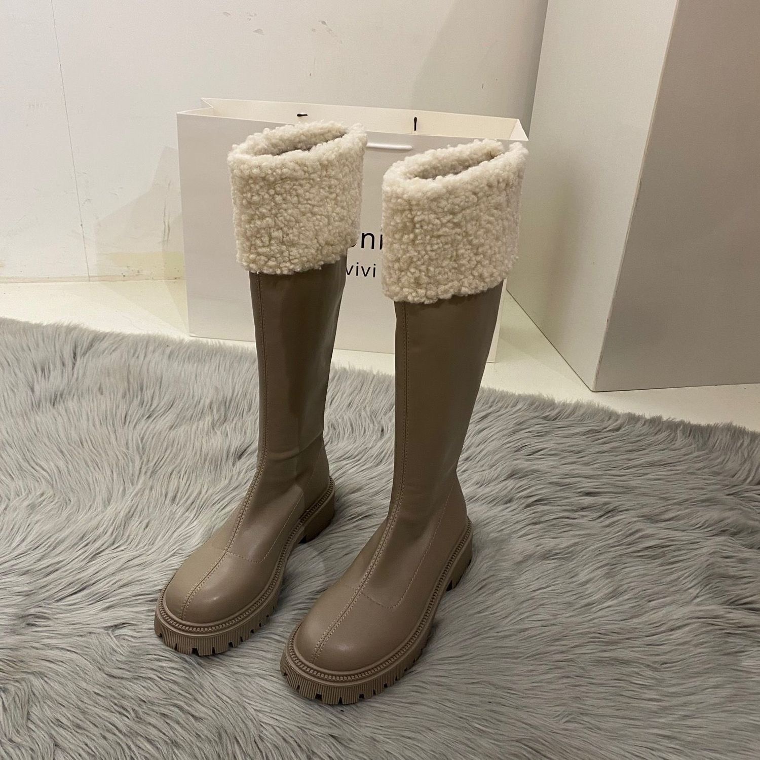 Boot cổ lông xinh xắn S0026