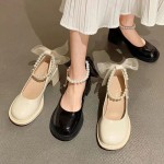 Giày xinh kèm nơ và hạt ngọc S0011