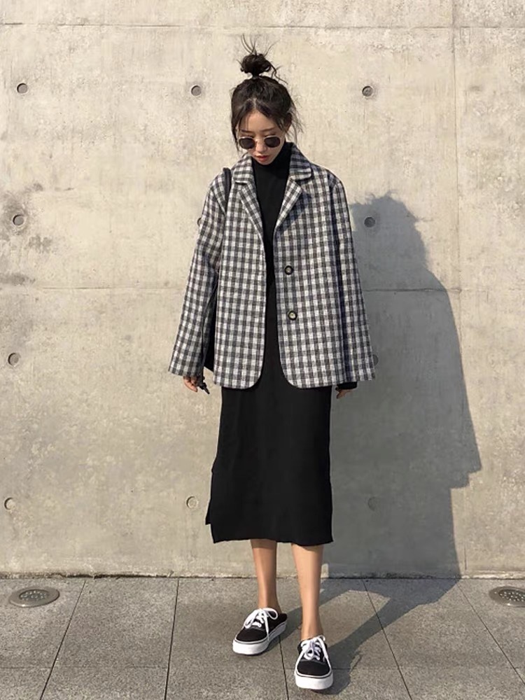 Blazer kẻ xinh