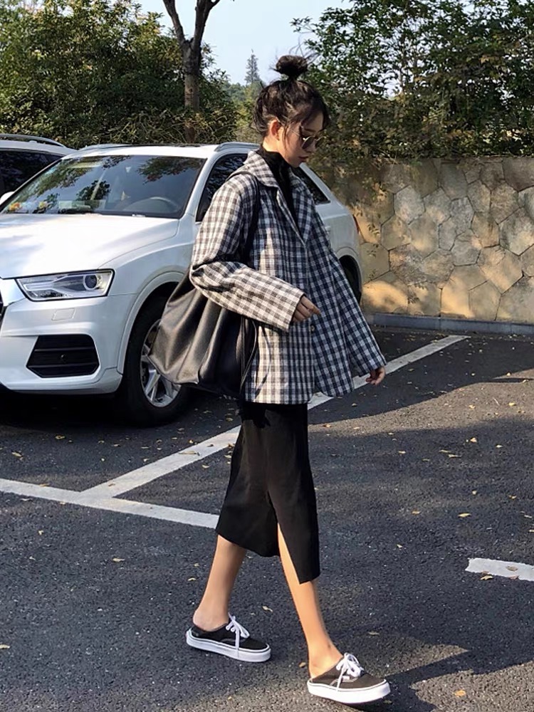 Blazer kẻ xinh