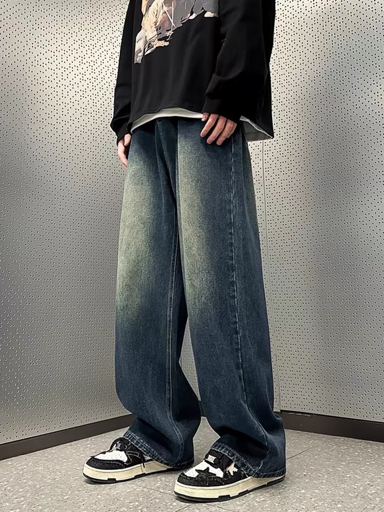 Jeans nam ống rộng QNAM0003