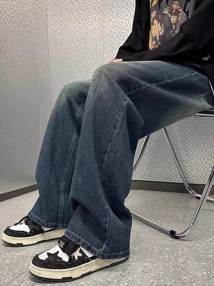 Jeans nam ống rộng QNAM0003