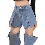 Quần jeans nữ mặc được 2 dáng Q0005