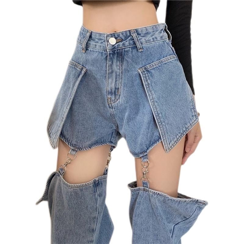Quần jeans nữ mặc được 2 dáng Q0005
