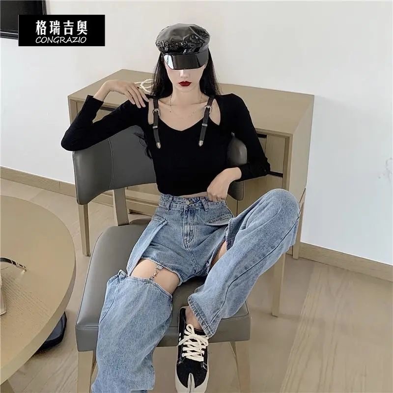 Quần jeans nữ mặc được 2 dáng Q0005