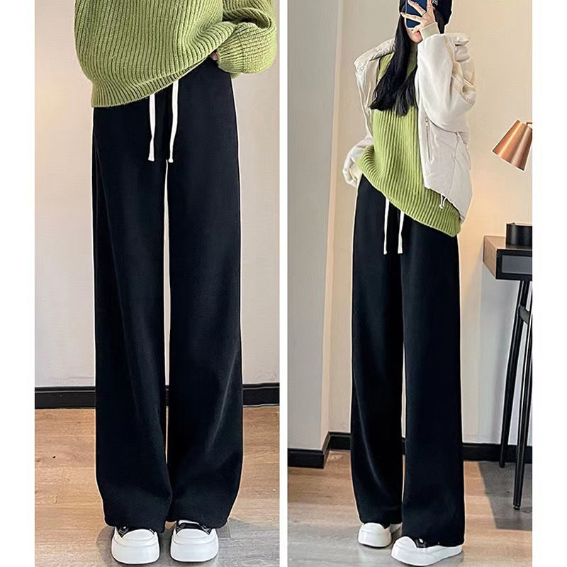 Quần xuông nữ lót lông cừu dày dặn Q0009