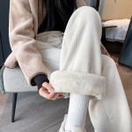 Quần xuông nữ lót lông cừu dày dặn Q0009