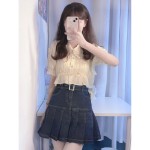 Set váy jeans kèm áo xinh xắn SN0044
