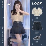 Set váy jeans kèm áo xinh xắn SN0044