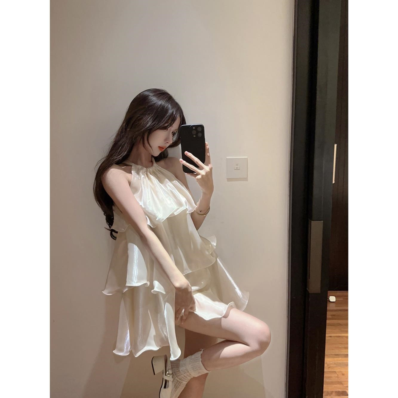 Váy hở vai xinh V0006