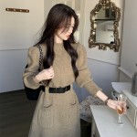 Váy len tặng kèm dây đai V0005