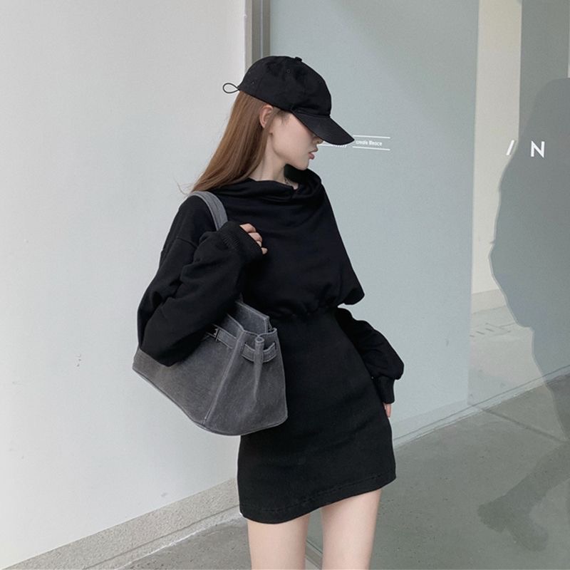 Váy nỉ hoodie V0014
