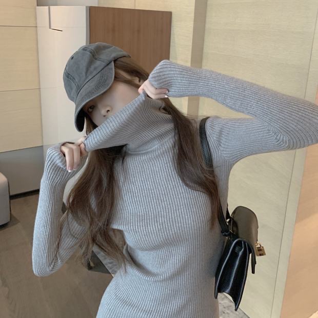 Váy len cao cổ xinh V0019